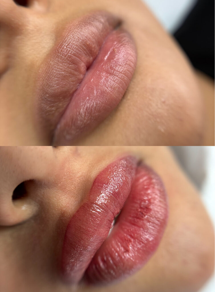 Lippenvollschattierung